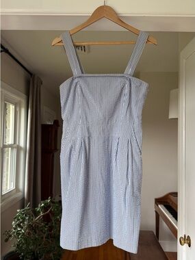 LL Bean Seersucker convertible mini dress